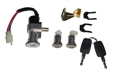 【電動(dòng)車(chē)騎樂(lè)套鎖 鋅鋁合金紫銅一級(jí)材料精工制作】?jī)r(jià)格,廠家,圖片,其他非機(jī)動(dòng)車(chē)配件,瑞安市銘利機(jī)車(chē)部件-