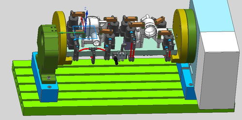 汽車(chē)零部件中四軸加工中心夾具三維圖紙下載 10.15 mb,rar格式 機(jī)械cad圖紙